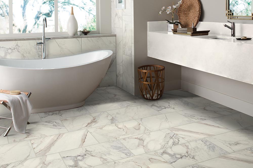 Bathroom Porcelain Marble Tile - 3Kings CarpetsPlus COLORTILE in Ft. Wayne, IN